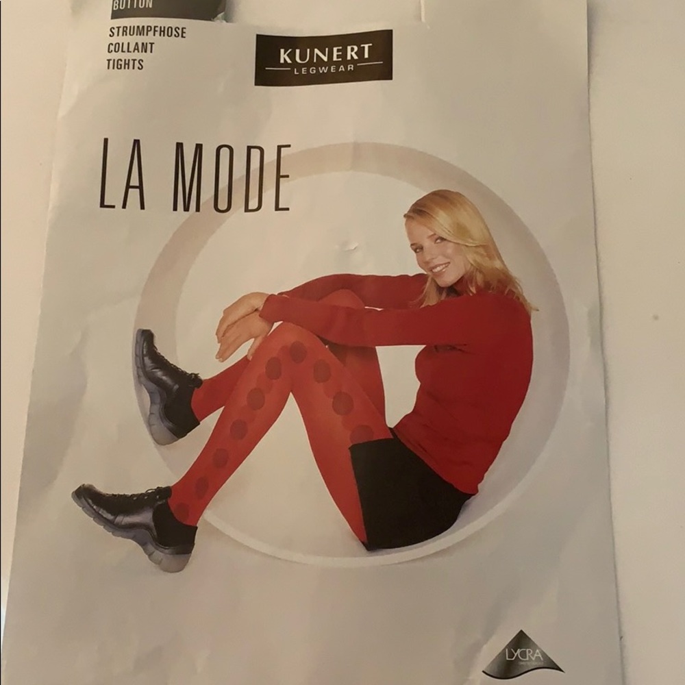 Maroon Patterned Tights